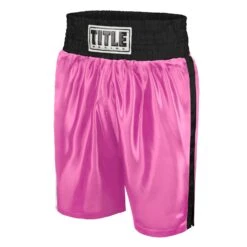 TITLE Boxing Edge Boxing Trunks -Title Boxing Store TBTC BK PK 1