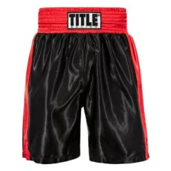 TITLE Boxing Edge Boxing Trunks 2.0 -Title Boxing Store TBTC2 BK RD 2
