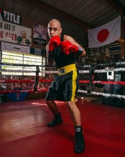 TITLE Boxing Edge Boxing Trunks 2.0 -Title Boxing Store TBTC2BKGD 1