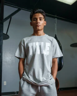 TITLE Boxing Iconic Block Tee 36 TITLE Boxing Iconic Block Tee -Title Boxing Store TBTS03GRWH 1