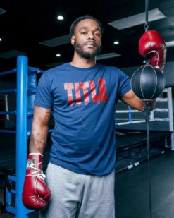 TITLE Boxing Iconic Block Tee 38 TITLE Boxing Iconic Block Tee -Title Boxing Store TBTS03NVRD 1