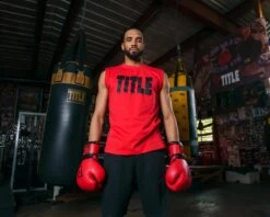 TITLE Boxing Iconic Block Muscle Tee -Title Boxing Store TBTS04RDBK 2