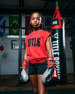 TITLE Boxing Iconic Block Muscle Tee -Title Boxing Store TBTS04RDBK 3