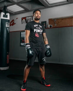 TITLE Boxing Beat Em To The Punch Tee -Title Boxing Store TBTS204BK 1