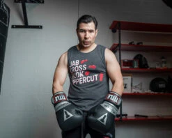 TITLE Boxing Jab Cross Muscle Tee -Title Boxing Store TBTS212DGR 2