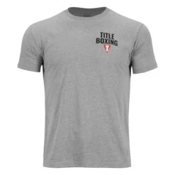 TITLE Boxing Jackpot Slim Fit Athletic T-Shirt - Classic Logo Performance Tee -Title Boxing Store TBTS227 GR 1