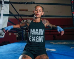 TITLE Boxing Women’s Main Event Tank -Title Boxing Store TBWTS199BK 1