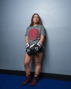 TITLE Boxing Women's Vintage Short Sleeve Hooded Tee -Title Boxing Store TBWTS213GR 1 7e23cdf5 da10 4819 b3a8 e37825d5a8eb