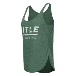 TITLE Boxing Women's Striped Wordmark Cropped Tank -Title Boxing Store TBWTS216 GN 3