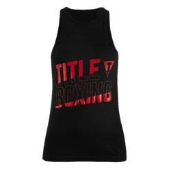 TITLE Boxing Women's Upsurge Racerneck Tank - Cotton/Poly Training Top 8 TITLE Boxing Women's Upsurge Racerneck Tank - Cotton/Poly Training Top -Title Boxing Store TBWTS230 BK 1