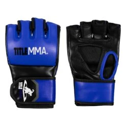 TITLE MMA Fight Gloves 24 TITLE MMA Fight Gloves -Title Boxing Store TITLE MMA Fight Gloves main view MTOFG BK BL 1