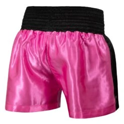 TITLE Boxing Professional Women’s Satin Striped Boxing Trunks -Title Boxing Store TPBTW2 PK BK 3