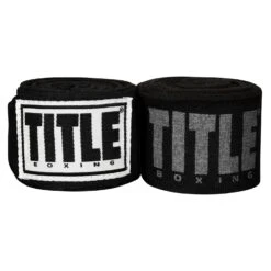 TITLE MMA Essential Gear Bundle -Title Boxing Store TPFHW BK 1 TITLE Power Flex Elite 180 Fist Wraps Black