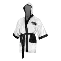 TITLE Boxing Fingertip Robe 32 TITLE Boxing Fingertip Robe -Title Boxing Store TSRF2 WH BK 2
