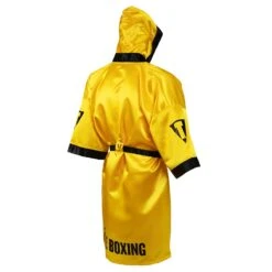 TITLE Boxing Pro Full Length Boxing Robe -Title Boxing Store TSRFL2 GD BK 02