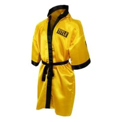 TITLE Boxing Pro Full Length Boxing Robe -Title Boxing Store TSRFL2 GD BK 03