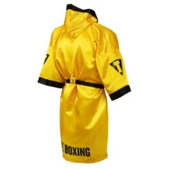 TITLE Boxing Pro Full Length Boxing Robe -Title Boxing Store TSRFL2 GD BK 04