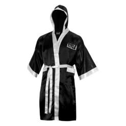 TITLE Boxing Pro Full Length Robe 3.0 28 TITLE Boxing Pro Full Length Robe 3.0 -Title Boxing Store TSRFL3 BK WH 2
