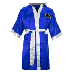 TITLE Boxing Pro Full Length Robe 3.0 31 TITLE Boxing Pro Full Length Robe 3.0 -Title Boxing Store TSRFL3 BL WH 1