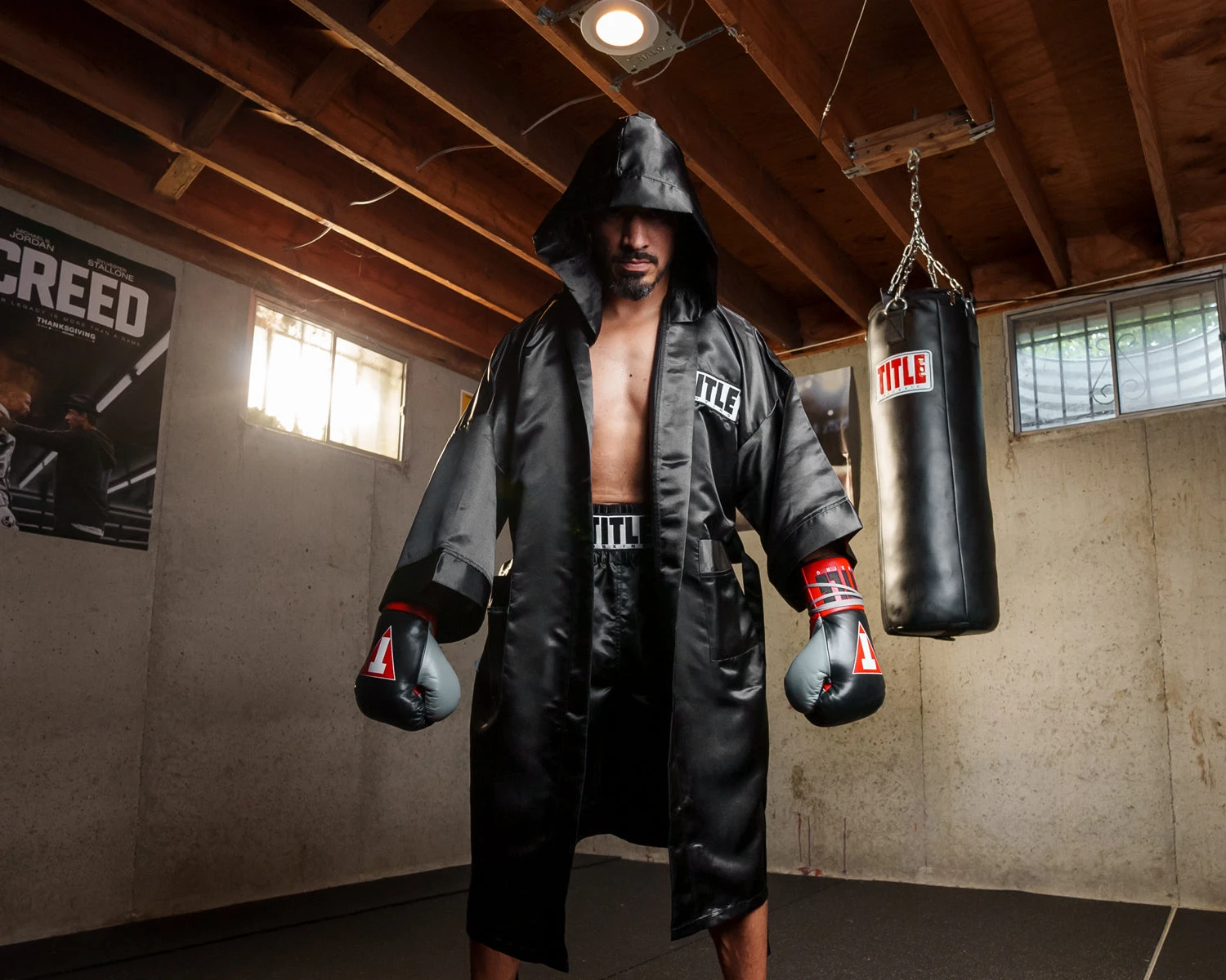 TITLE Boxing Full Length Robe 9 TITLE Boxing Full Length Robe - Image 9