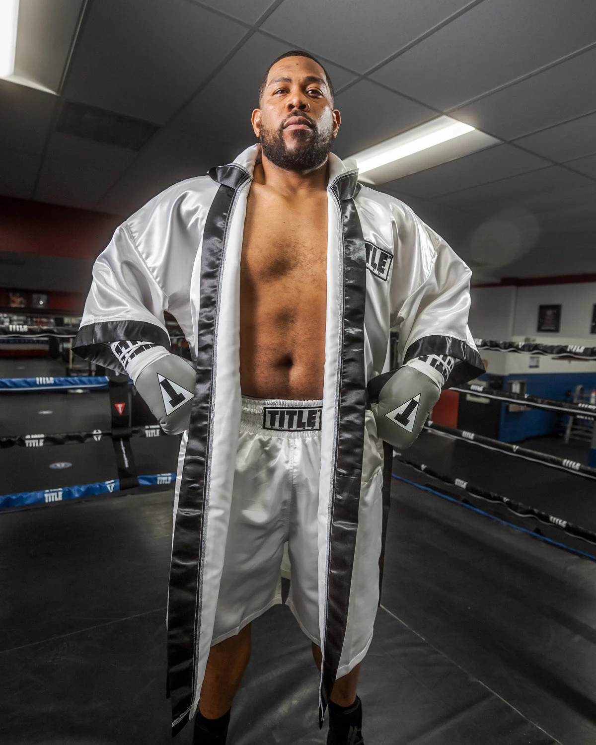 TITLE Boxing Full Length Robe 17 TITLE Boxing Full Length Robe - Image 17