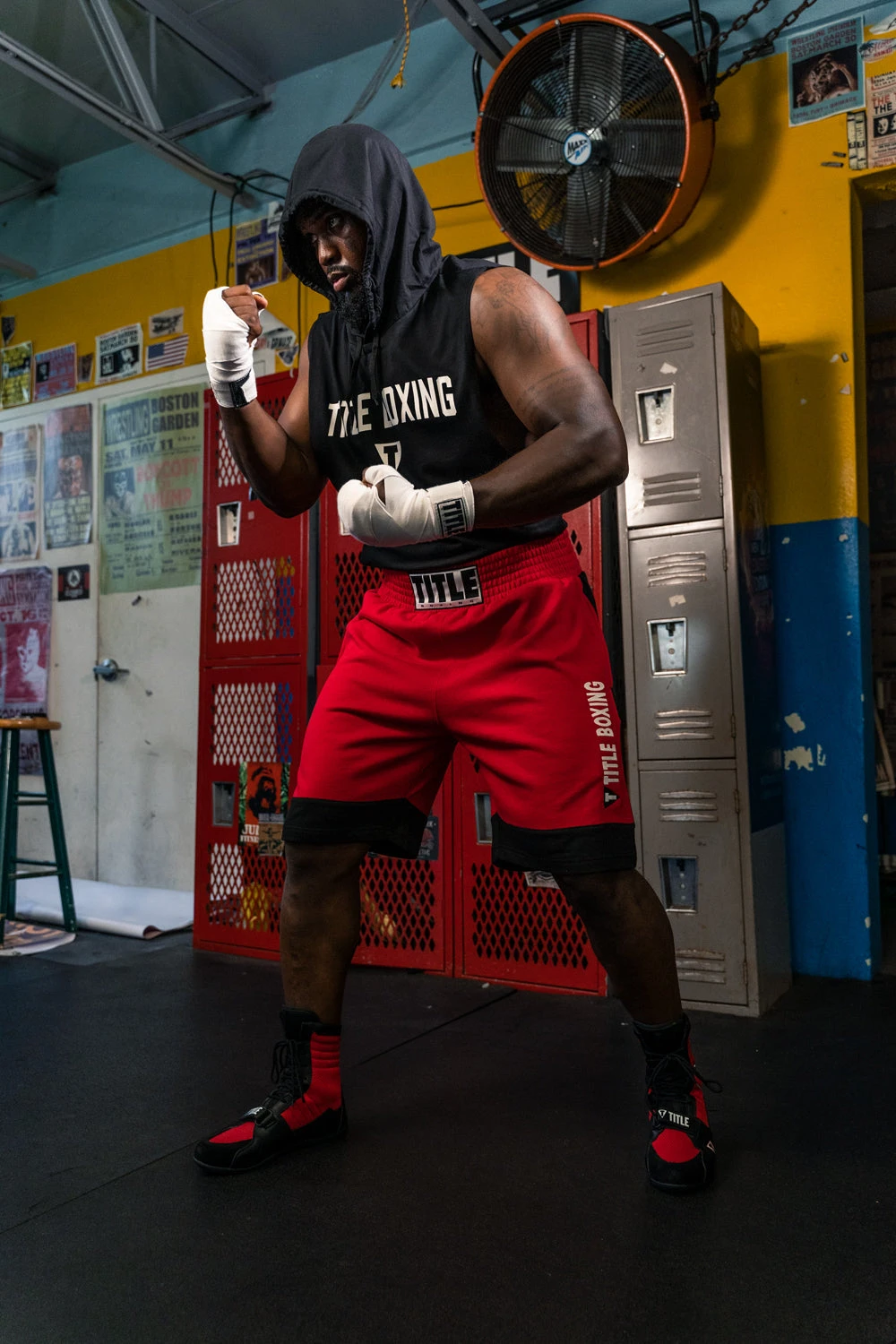 TITLE Boxing Dual Stripe Sweat Shorts β Athletic Cotton Training Trunks 2 TITLE Boxing Dual Stripe Sweat Shorts β Athletic Cotton Training Trunks - Image 2