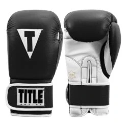 TITLE Boxing Leather Sparring Bundle -Title Boxing Store TVVTG3 BK WH 001 TITLE Boxing Leather Sparring Bundle