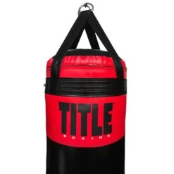 TITLE Boxing 135lb Made In The USA β Heavy Duty Black Synthetic Leather Punching Bag 9 TITLE Boxing 135lb Made In The USA β Heavy Duty Black Synthetic Leather Punching Bag -Title Boxing Store USABAG135 BK RD 2 TITLE Boxing Made in the USA 135lb Punching Bag