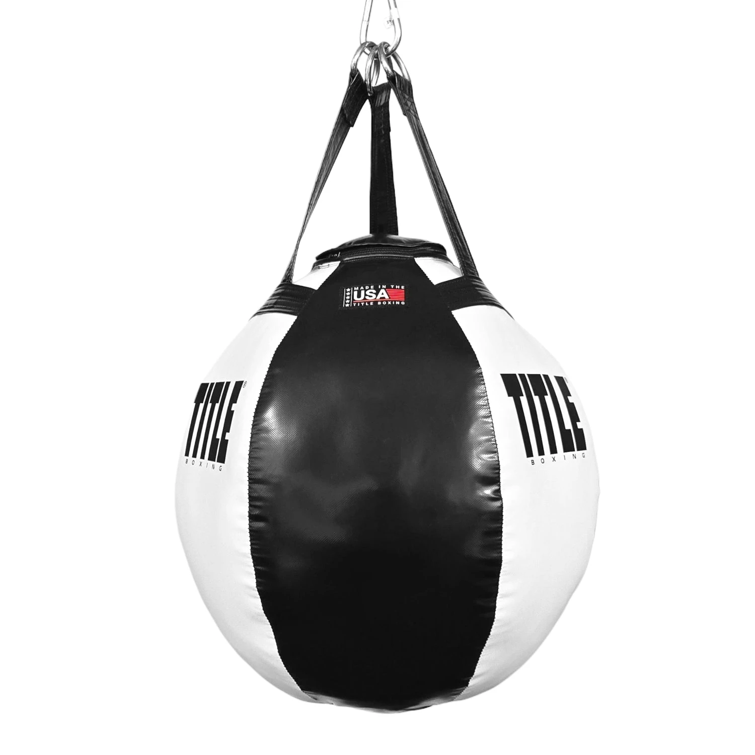 TITLE Boxing Made In The USA Wrecking Ball Heavy Bag β Red/Black Synthetic Leather 3 TITLE Boxing Made In The USA Wrecking Ball Heavy Bag β Red/Black Synthetic Leather - Image 3