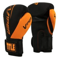 Viper By TITLE Boxing Strike Bag Gloves 2.0 -Title Boxing Store VSBG2 BK OR 02