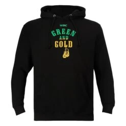 WBC By TITLE Boxing Green & Gold Hoodie
