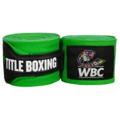WBC By TITLE Boxing Hand Wraps 16 WBC By TITLE Boxing Hand Wraps -Title Boxing Store WBCHW GN 1