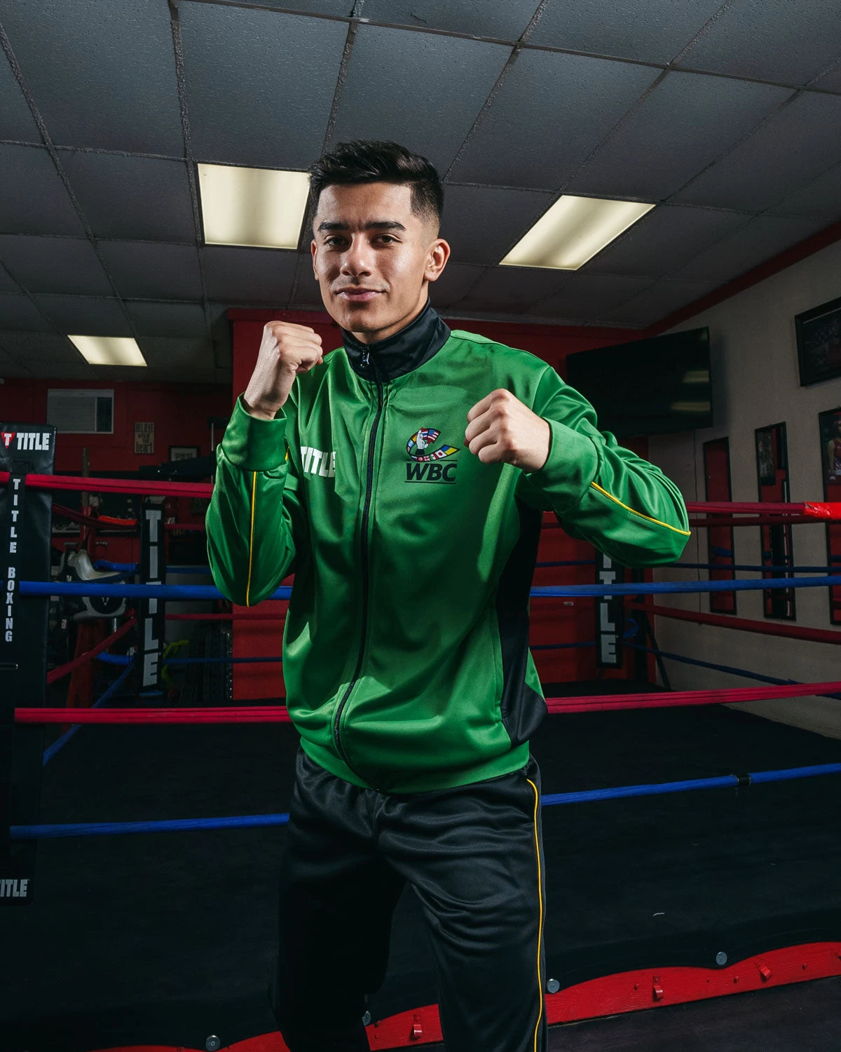 WBC by TITLE Boxing Signature Green and Gold β World Boxing Council Official Full-Zip Warm-Up Suit 11 WBC by TITLE Boxing Signature Green and Gold β World Boxing Council Official Full-Zip Warm-Up Suit - Image 11