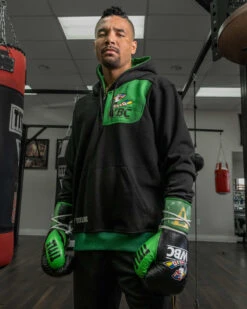 WBC By TITLE Boxing Quarter Zip Hooded Sweatshirt -Title Boxing Store WBCZHS BK GN