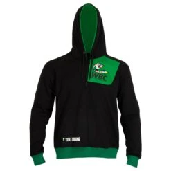 WBC By TITLE Boxing Quarter Zip Hooded Sweatshirt -Title Boxing Store WBCZHS BK GN 2