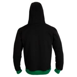 WBC By TITLE Boxing Quarter Zip Hooded Sweatshirt -Title Boxing Store WBCZHS BK GN 4