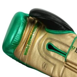 WBC By TITLE Boxing Green Belt Bag Gloves -Title Boxing Store WGBBG GN GD BK 5