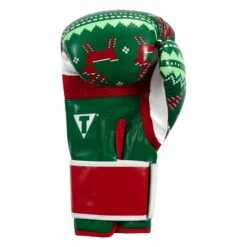 TITLE Boxing Limited Edition "Deck The Halls" Holiday Print Bag Gloves 12 TITLE Boxing Limited Edition "Deck The Halls" Holiday Print Bag Gloves -Title Boxing Store XMASBG GN 4