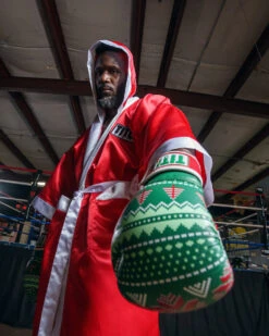 TITLE Boxing Limited Edition "Deck The Halls" Holiday Print Bag Gloves 15 TITLE Boxing Limited Edition "Deck The Halls" Holiday Print Bag Gloves -Title Boxing Store XMASBGGN 1