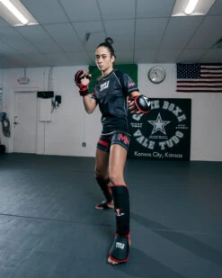 TITLE MMA Conflict Stand Up Shin Guards -Title Boxing Store XMSGBKRD 3