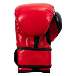 TITLE Boxing Youth 4 oz Bag Gloves – Black/Red Synthetic Leather Training Mitts -Title Boxing Store YTBBG RD BK 04