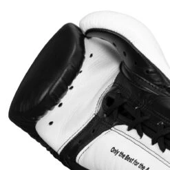 Adidas Hybrid 350 Elite Pro Fight Gloves -Title Boxing Store adih750fg bk wh 5 1