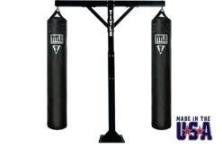 TITLE Boxing Adjustable Heavy Duty Double Bags Stand – Dual Heavy Bag & Double End Bag Steel Floor Mount Station -Title Boxing Store ahdhsd 1 usa