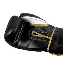 TITLE Boxeo Mexican Leather Training Gloves Quatro -Title Boxing Store batge4 bk wh 5 1 1