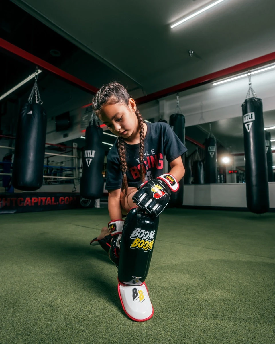 BOOM BOOM Boxing Bomber Youth Shin Guards 5 BOOM BOOM Boxing Bomber Youth Shin Guards - Image 5