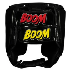 BOOM BOOM Boxing Commander Youth Headgear - Black Protective Sparring Guard -Title Boxing Store bbhgy bk 4