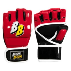 BOOM BOOM Boxing Bomber Youth MMA Gloves 15 BOOM BOOM Boxing Bomber Youth MMA Gloves -Title Boxing Store bbmmgy rd bk wh 01