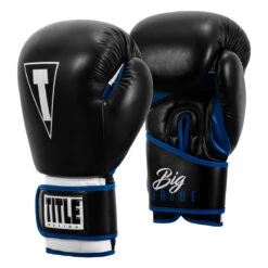 TITLE Boxing Leather Big League Training Gloves 11 TITLE Boxing Leather Big League Training Gloves -Title Boxing Store bltg2 bk bl 02