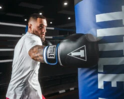 TITLE Boxing Leather Big League Training Gloves 17 TITLE Boxing Leather Big League Training Gloves -Title Boxing Store bltg2 bk bl wh 3 1