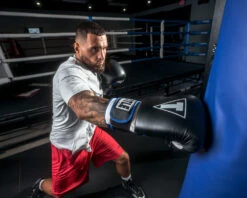 TITLE Boxing Leather Big League Training Gloves 15 TITLE Boxing Leather Big League Training Gloves -Title Boxing Store bltg2 bk bl wh 4 1